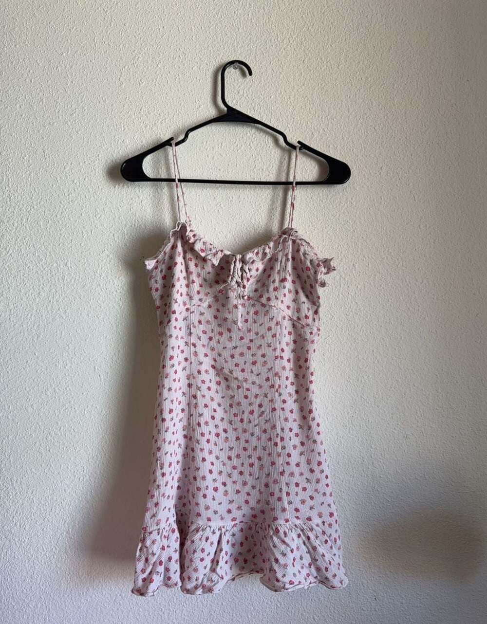 Free People Floral Print Ruffle Mini Dress Size S
